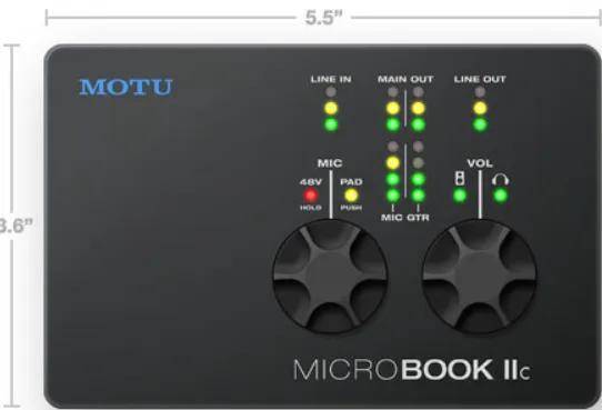 苹果电话录音软件企业版:马头MOTU MicroBooK llc 2进2出录音编曲混音声卡抖音快手电脑直播K歌音频接口-第3张图片-太平洋在线下载