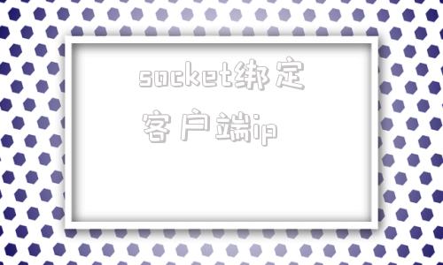 socket绑定客户端ip两个socket可以绑定到一个端口上吗