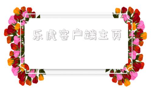 乐虎客户端主页乐虎游戏官方网站
